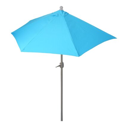Sonnenschirm halbrund Balkonschirm UV50+ 300cm türkis ohne Ständer