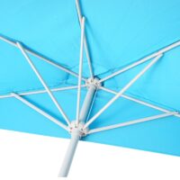 Sonnenschirm halbrund Balkonschirm UV50+ 300cm türkis ohne Ständer