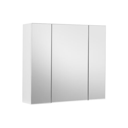 Spiegelschrank für das Badezimmer mit integriertem Spiegel und Stauraum.