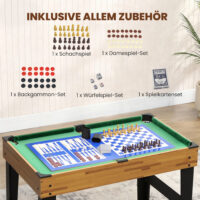 Spieletisch für Kinder multifunktional 13-in-1 mit Fussball Billard