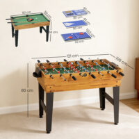 Spieletisch für Kinder multifunktional 13-in-1 mit Fussball Billard