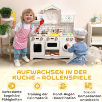 Kinderküche Spielküche mit Sound Ofen Spüle und Zubehör ab 3 Jahren