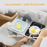10-teiliges Spielküchen-Zubehörset, perfektes Küchenzubehör für kleine Köche ab 3 Jahren.