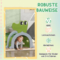 Spieltunnel für Kinder flexibel robust Krokodil 3-6 Jahre