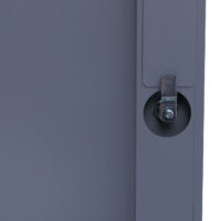 Grauer Stahl Schließfachschrank 2-türig 90x38x45 cm