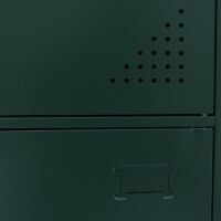 Grüner Stahl Spind mit 2 Türen 90x38x45 cm