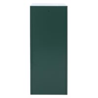 Grüner Spind Schließfach 3-türig aus Stahl 90x38x45 cm