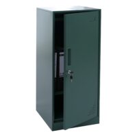 Grüner Stahl Spind mit Kleiderstange und Tür 90x38x45 cm