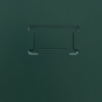 Grüner Stahl Spind mit Kleiderstange und Tür 90x38x45 cm