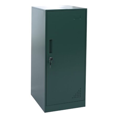 Grüner Stahl Spind mit Kleiderstange und Tür 90x38x45 cm