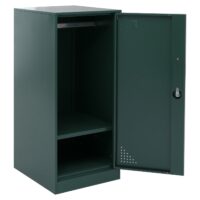 Grüner Stahl Spind mit Kleiderstange und Tür 90x38x45 cm