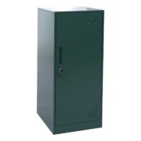 Grüner Stahl Spind mit Kleiderstange und Tür 90x38x45 cm