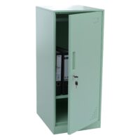 Mintgrüner Stahl Spind mit Kleiderstange 90x38x45 cm