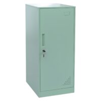 Mintgrüner Stahl Spind mit Kleiderstange 90x38x45 cm