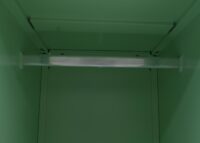 Mintgrüner Stahl Spind mit Kleiderstange 90x38x45 cm