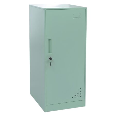 Mintgrüner Stahl Spind mit Kleiderstange 90x38x45 cm