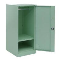 Mintgrüner Stahl Spind mit Kleiderstange 90x38x45 cm