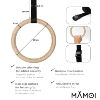 Durchmesser der Ringe einer Sprossenwand.