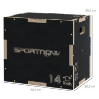 Sprungbox Plyo Box robust für Fitness bis 120kg schwarz