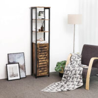 Standregal Bücherregal Industriell Holz Braun