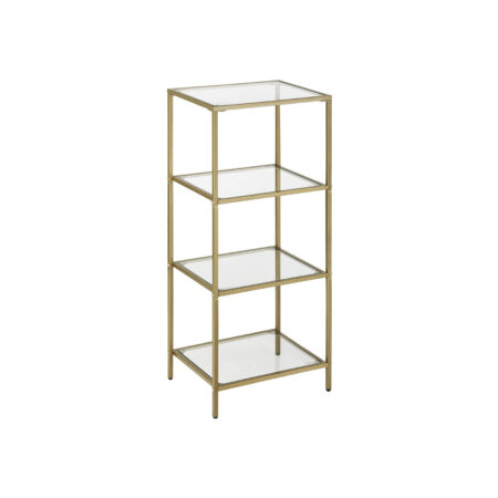 Standregal Glasregal 4-stufig Gold