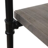 Standregal JAM-C45 Bücherregal Industriedesign 165x80x28cm grau-braun