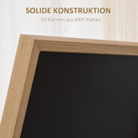 Standspiegel gross freistehend mit Ständer Holzoptik natur