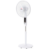 Standventilator höhenverstellbar mit Fernbedienung und Timer weiss