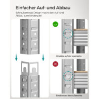 Steckregal Lagerregal 2er-Set 200x100x50cm Silber.