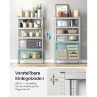 Schwerlastregal Steckregal mit schraubenloser Montage, 150x75x30cm, Stahl Silber