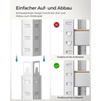 Schwerlastregal Steckregal mit schraubenloser Montage, 150x75x30cm, Stahl Silber