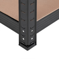 Steckregal Schwerlastregal 5-stöckig Schwarz