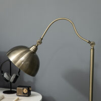 Stehleuchte vintage verstellbar messing look bronze
