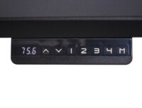 Stehpult Schreibtisch elektrisch höhenverstellbar mit Memory schwarz, grau