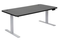 Stehpult Schreibtisch elektrisch höhenverstellbar mit Memory schwarz, grau
