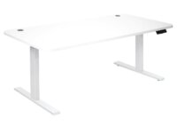 Stehpult Schreibtisch elektrisch höhenverstellbar mit Memory weiss, weiss