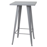 Stehtisch Bistrotisch Bartisch Metall Industriedesign 105x60x60cm grau
