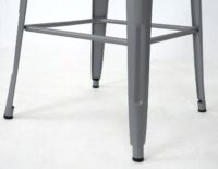 Stehtisch Bistrotisch Bartisch Metall Industriedesign 105x60x60cm grau