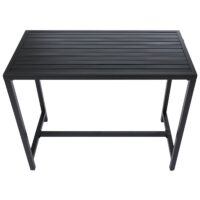 Stehtisch Gartentisch Bartisch Outdoor Metall 105x130x65cm anthrazit