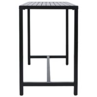 Stehtisch Gartentisch Bartisch Outdoor Metall 105x130x65cm anthrazit