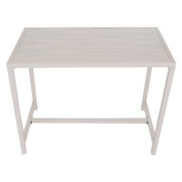Stehtisch Gartentisch Bartisch Outdoor Metall 105x130x65cm creme