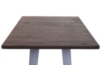 Stehtisch mit Holz-Tischplatte Bistrotisch Bartisch 107x60x60cm grau