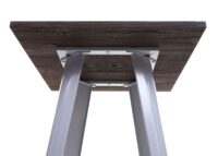 Stehtisch mit Holz-Tischplatte Bistrotisch Bartisch 107x60x60cm grau
