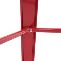 Stehtisch mit Holz-Tischplatte Bistrotisch Bartisch 107x60x60cm rot
