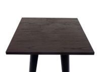 Stehtisch mit Holz-Tischplatte Bistrotisch Bartisch 107x60x60cm schwarz