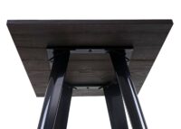 Stehtisch mit Holz-Tischplatte Bistrotisch Bartisch 107x60x60cm schwarz