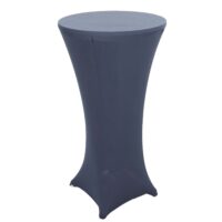 Stehtischhusse Tischhusse Stretch Bezug Ø60cm anthrazit-grau