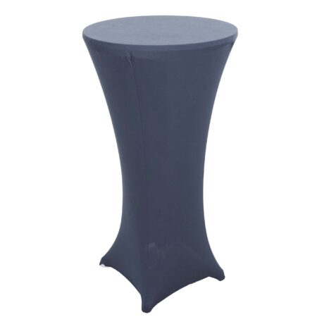 Stehtischhusse Tischhusse Stretch Bezug Ø60cm anthrazit-grau