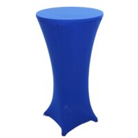 Stehtischhusse Tischhusse Stretch Bezug Ø60cm blau
