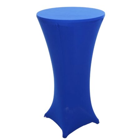 Stehtischhusse Tischhusse Stretch Bezug Ø60cm blau